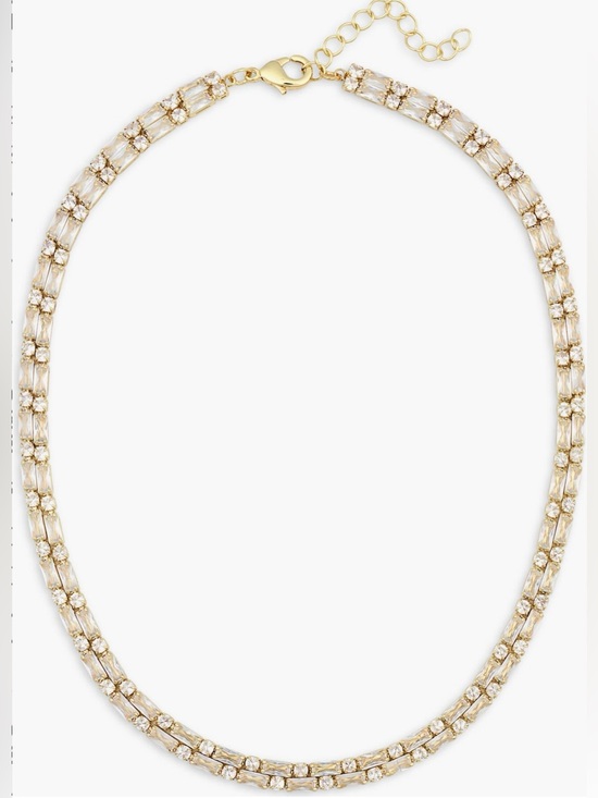 Nordstrom Rack Jewelry - NWT NORDSTROM RACK Round & Baguette Cut Cubic Zirconia Collar Necklace